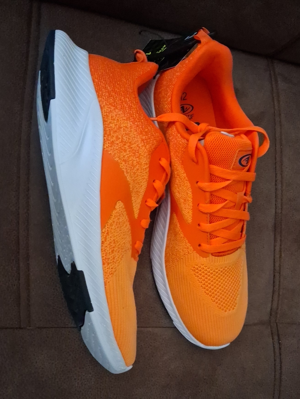 Athletic Works Core Jogger Men's Bright Orange Athletic Running Sneakers Size 12